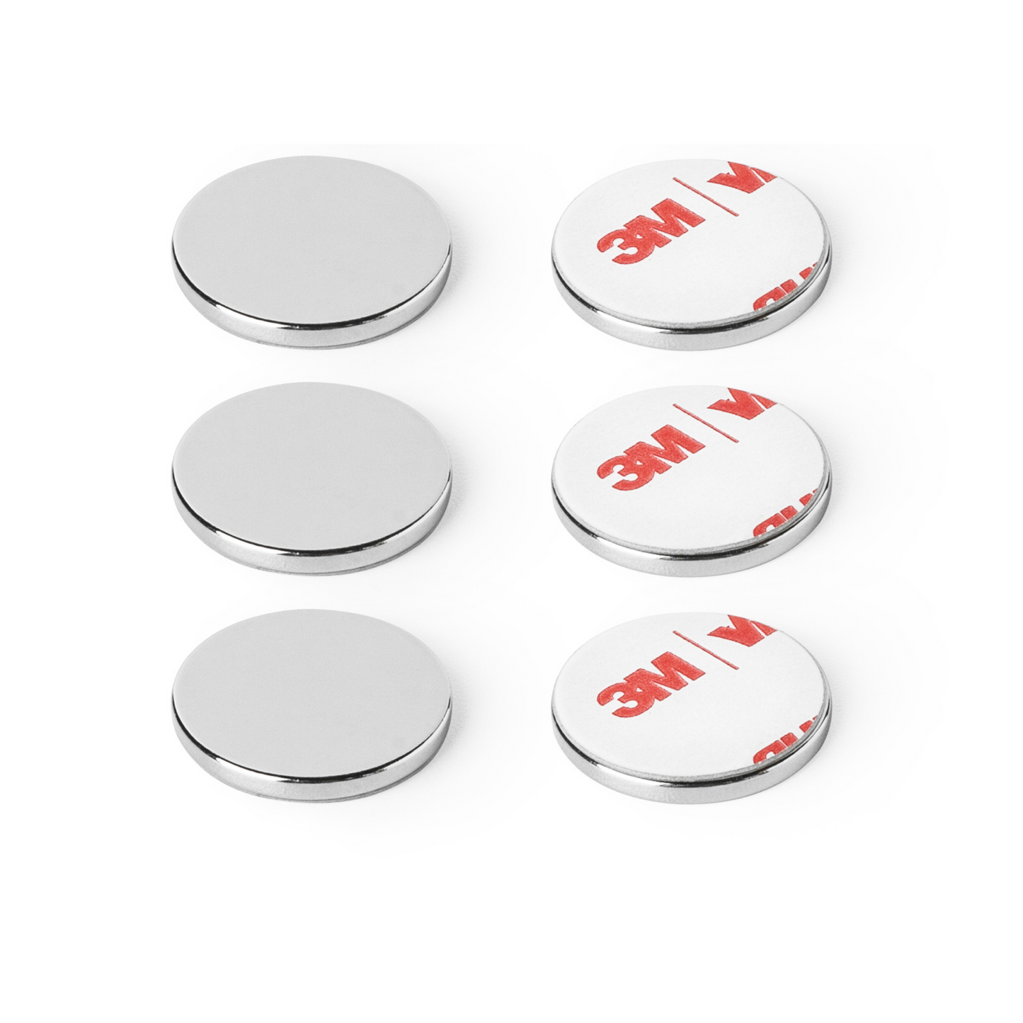 Selbstklebender Neodym Magnet rund – Ø 8mm x 0,75mm, 370g Haftkraft