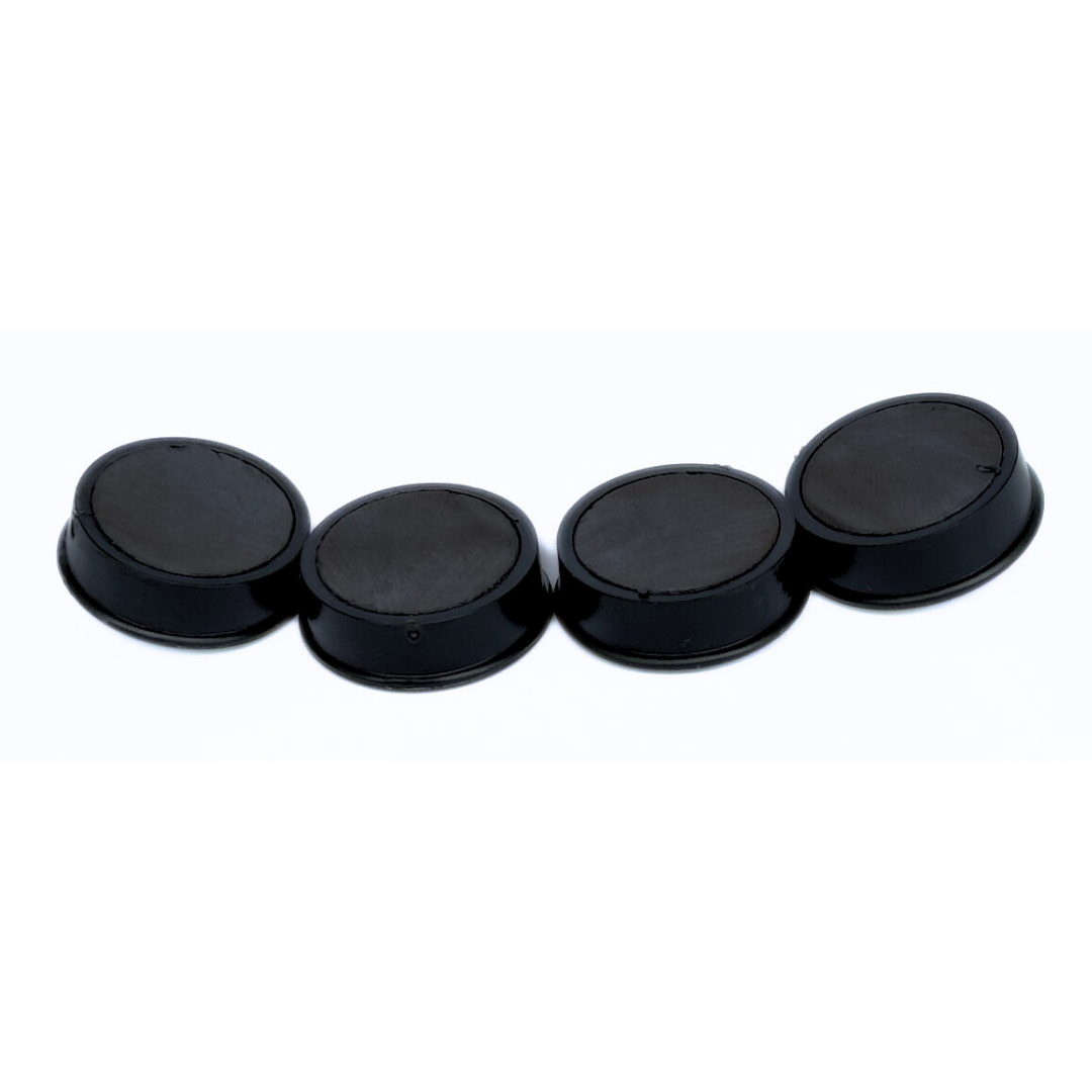 Starker Magnet 24x8mm rund in Schwarz – Perfekt für Kühlschrank-Notizen