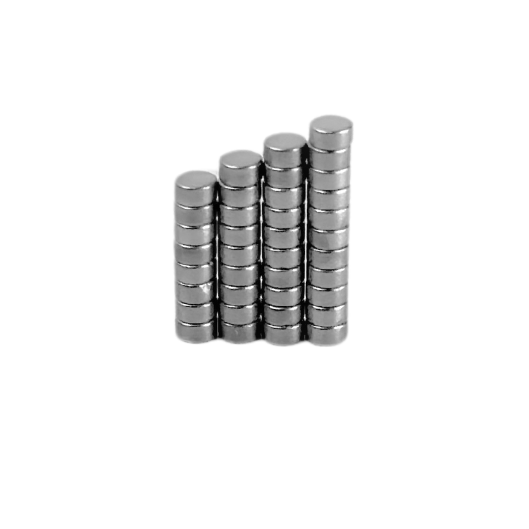 Kleine Neodym Magnete Ø 2 mm x 1 mm – N38 Qualität