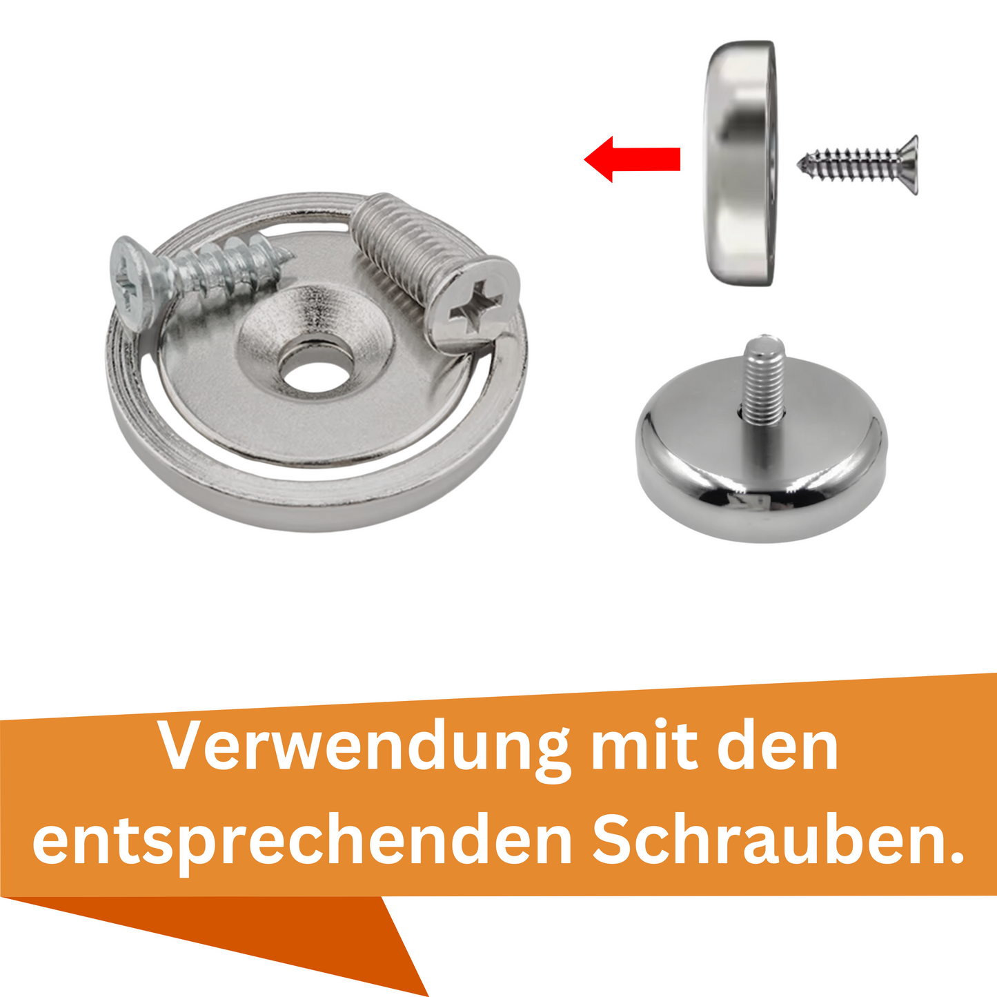 Kraftvoller Neodym-Topfmagnet mit Schraubenloch für Montage