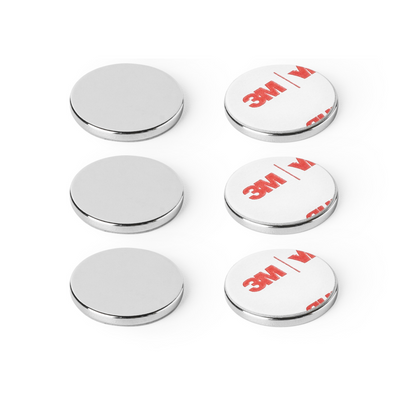 Selbstklebender Neodym Magnet rund – Ø 8mm x 0,75mm, 370g Haftkraft