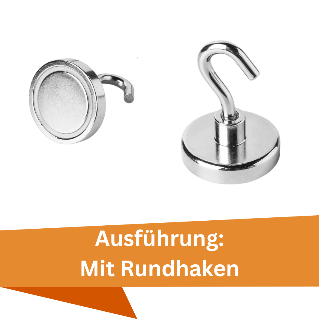 Runder Neodym-Topfmagnet mit Haken für schwere Lasten