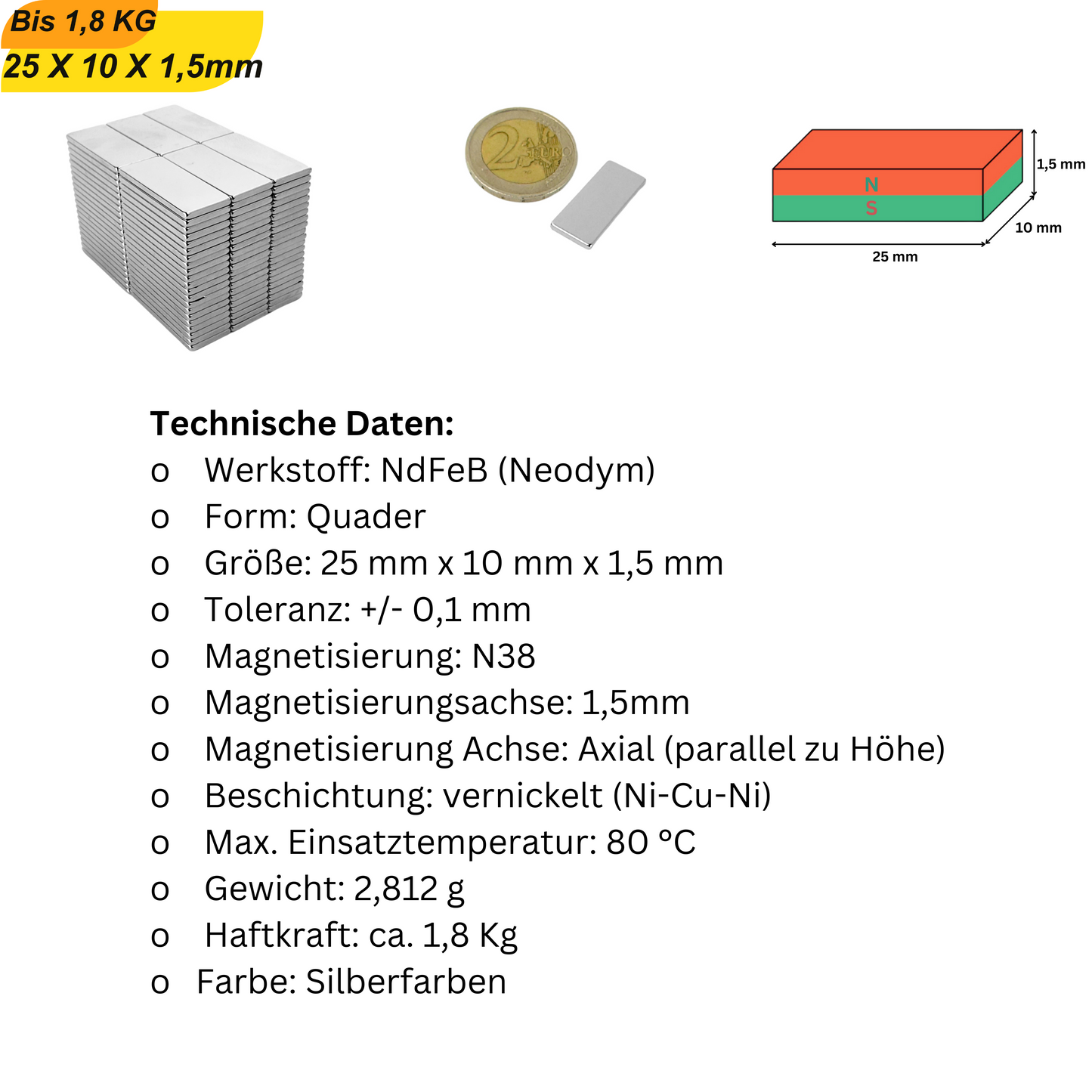 Neodym-Quadermagnete mit hoher Leistung – zuverlässig für industrielle und private Projekte