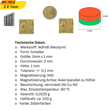 Neodym Scheibenmagnete – Kraftvolle Helfer im Miniaturformat