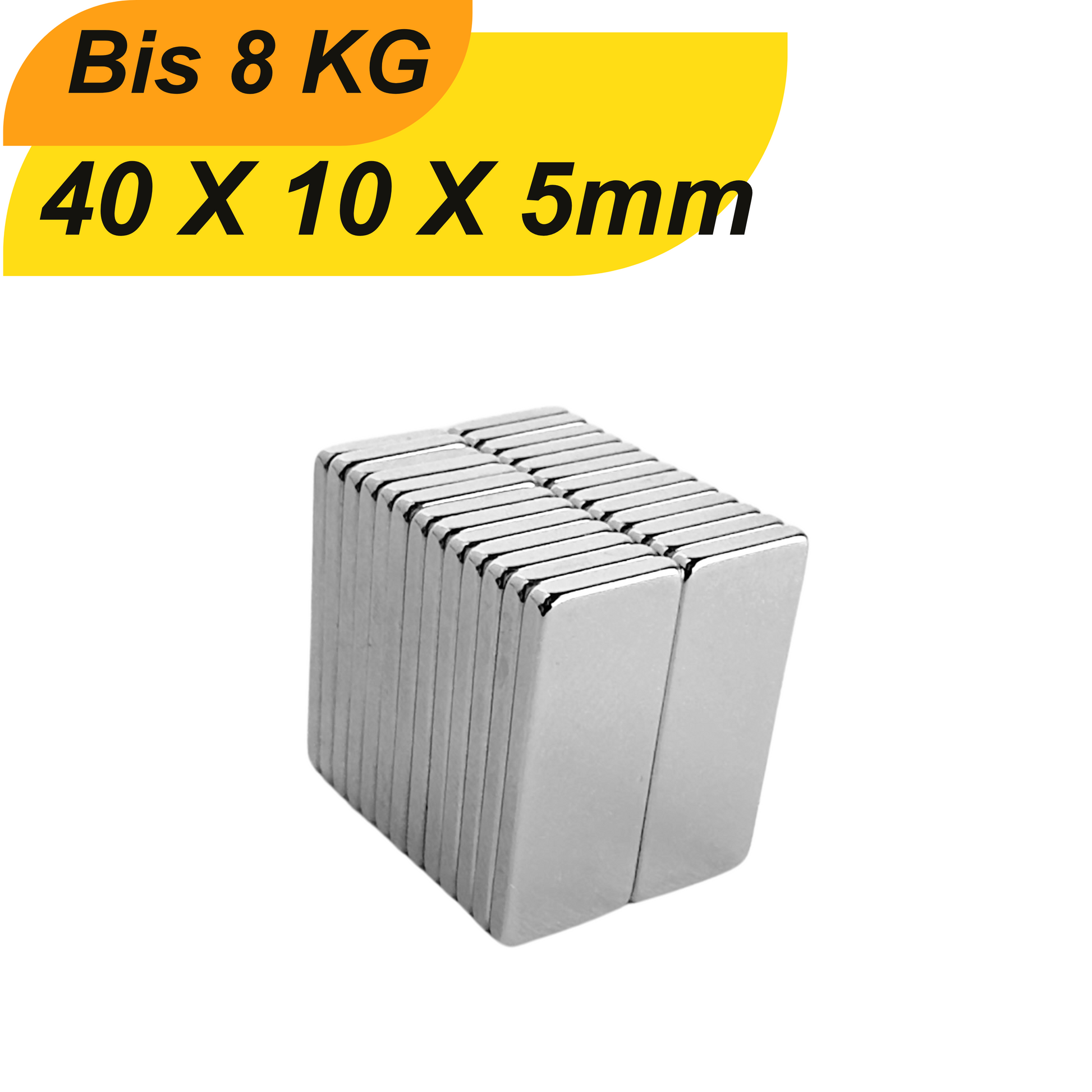 Neodym Magnet 40mm x 10mm x 5mm Supermagnete hohe Haftkraft Quadermagnete
