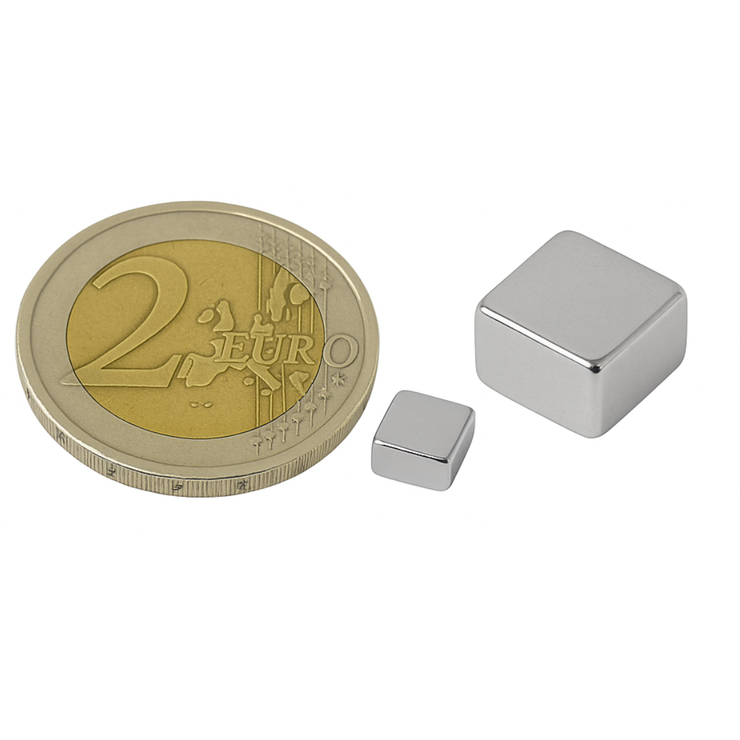 Starker Neodym-Magnet 5x5x2 mm – kompakter Quadermagnet für Modellbau und Industrie