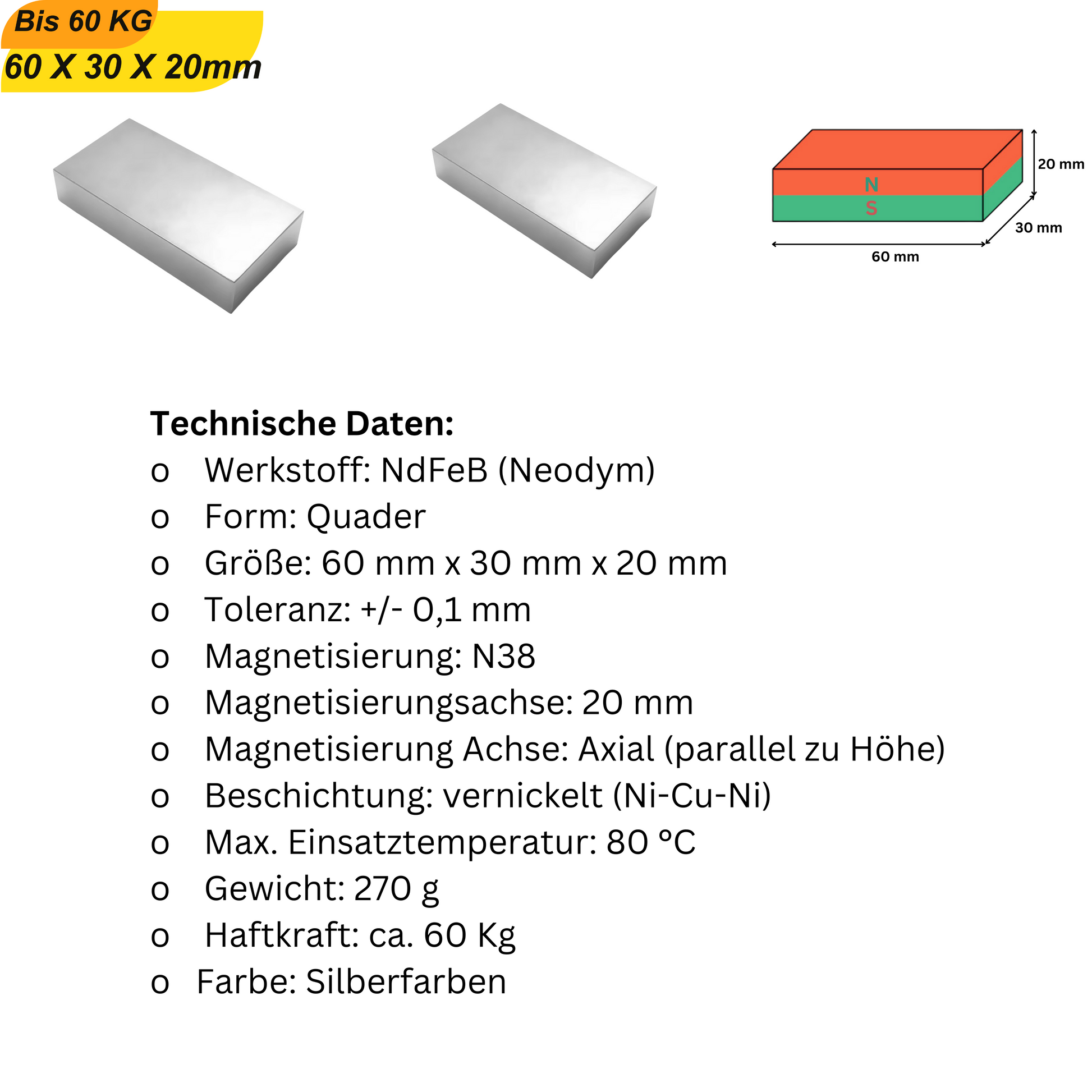 Starke Quadermagnete aus Neodym – perfekt für kreative DIY-Projekte und technische Lösungen