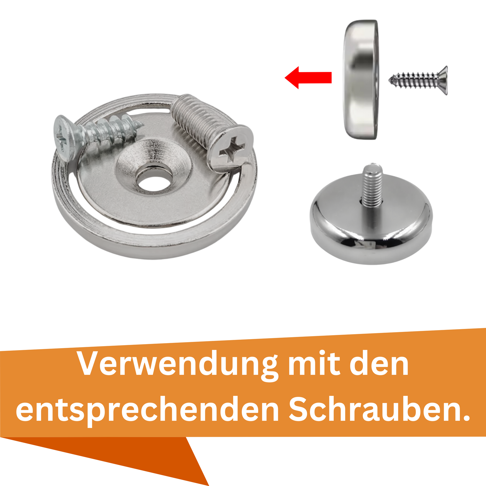 Kraftvoller Neodym-Topfmagnet mit Schraubenloch für Montage