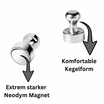 Kleiner, kraftvoller Magnet für Notizzettel